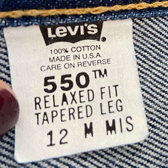DEADSTOCK Vintage Y2K Levi’s 550 High Rise Mom Jeans Size 12 *READ* - Picture 14 of 15